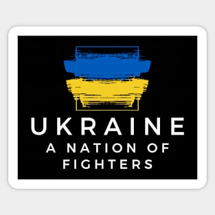 Ukraine A Nation of Fighters Sticker